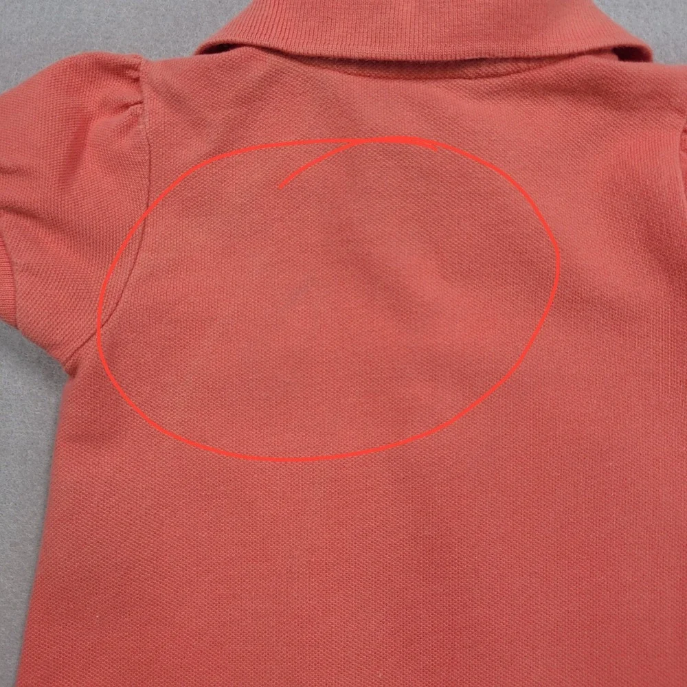 Ralph Lauren Girls 18M Pink Polo‎ Ruffle Hem Dress Big Pony Logo
